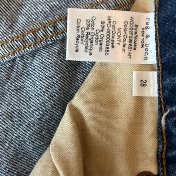 Rag & Bone Niña New York NWT straight high-rise ankle cigarette SZ 28 - Picture 6 of 9